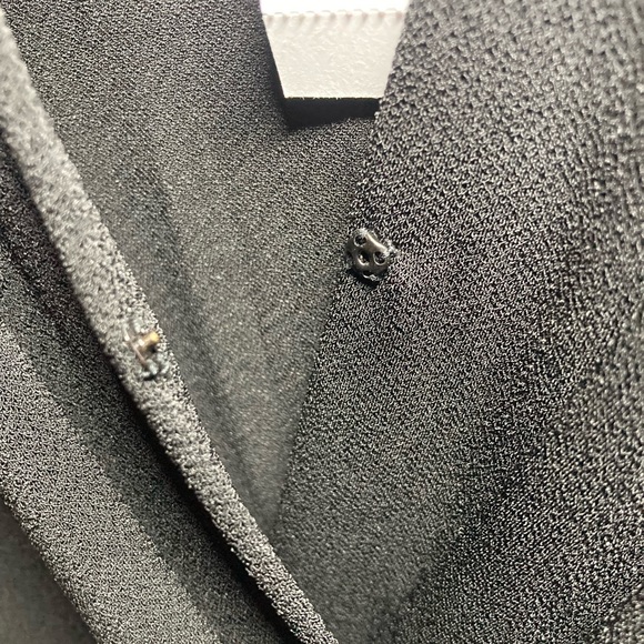 BCBGeneration V-neck Surplice Romper in Black. Size Small. - Picture 7 of 11